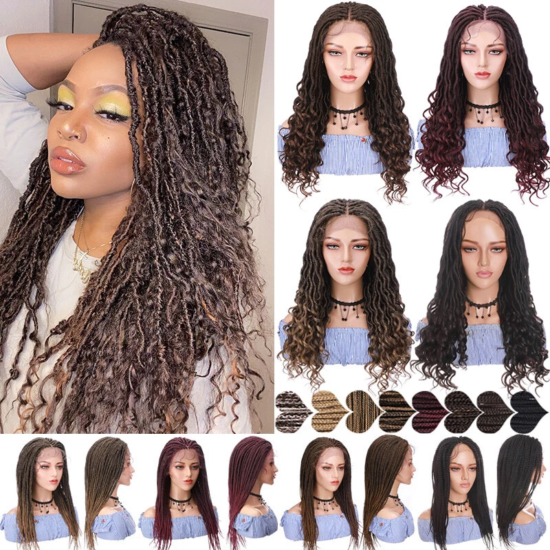 Braided Wigs Lace Front Wig Black Brown Blonde Full Wig with Baby