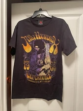 Jimi Hendrix T Shirt Fillmore East NY 1968 Zion Rootswear Medium With Sticker