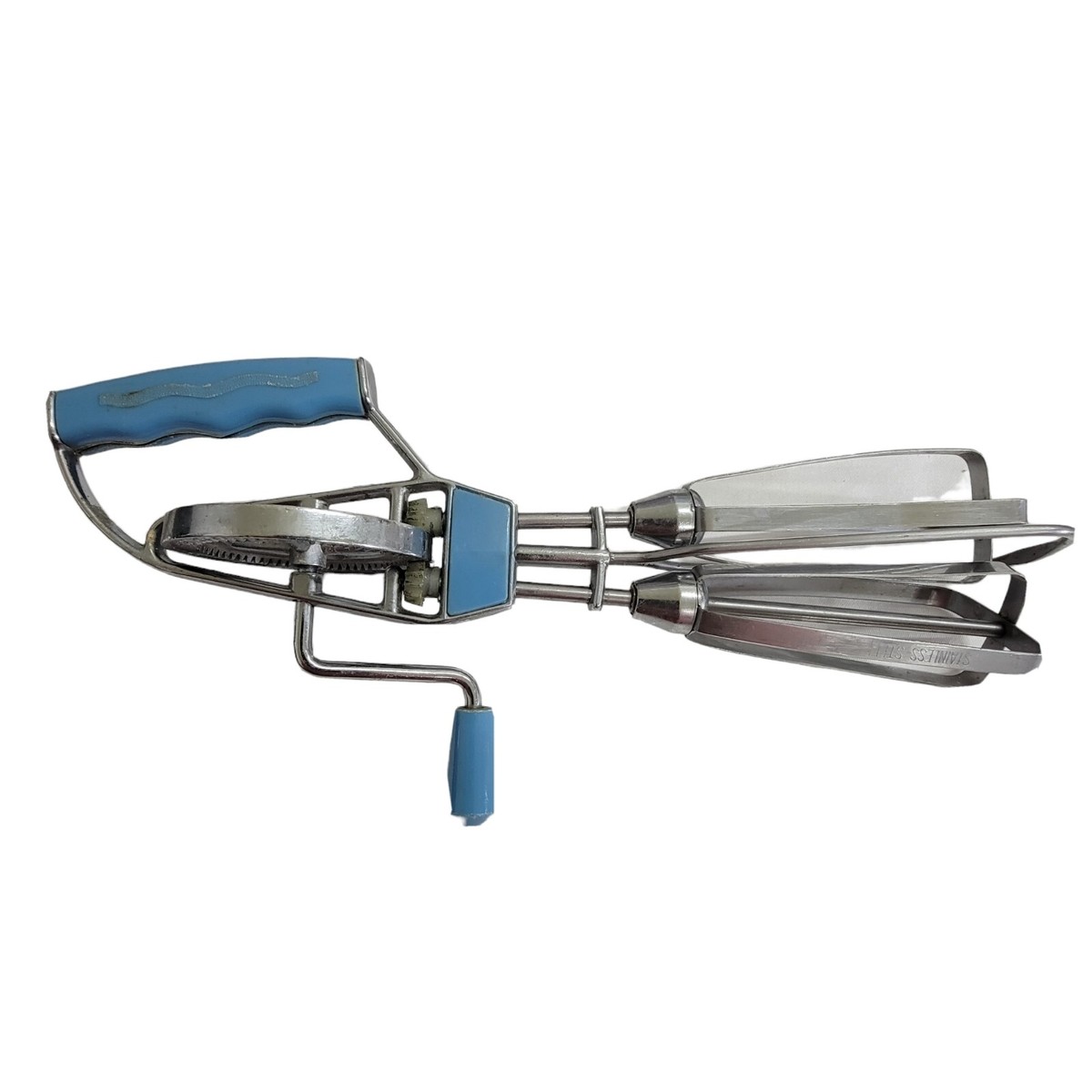 Vintage 50’s Canary Hand Crank Mixer Egg Beater Stainless Steel Farmhouse  Decor