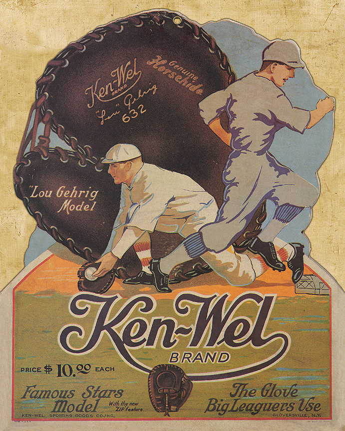 KEN-WEL BASEBALL GLOVE ADVERTISING POSTER | eBay