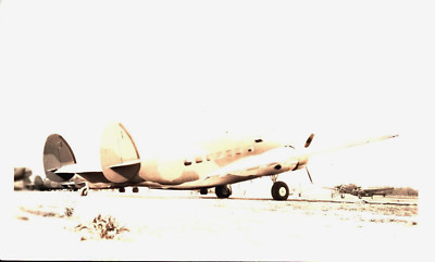 VTG Photo Airplane, Lockheed Hudson Bomber, B-14, 2 Wr Cyclones 1100, Airfield