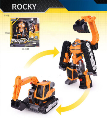 トボット　メトロン Tobot V Rocky Athlon Vehicle Transforming Robot Excavator Action