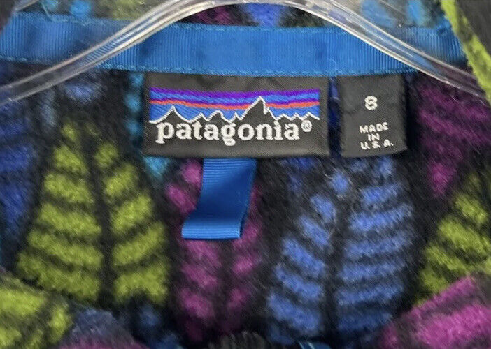 Vintage 90s Patagonia Leaf Pattern Synchilla Fleece 8 Mens S Vintage 90s Patagonia Leaf Pattern Synchilla Fleece 8 Mens S