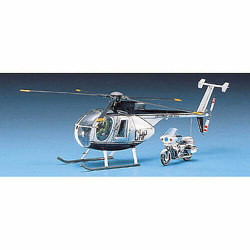Academy Hughes 500D Police Helicopter - Plastic Model Helicopter