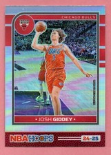 Josh Giddey Chicago Bulls 2024-2025 Hoops Opti-Chrome Silver Prizms