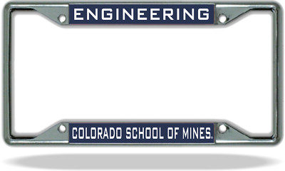 Colorado School of Mines ENGINEERING License Plate Frame