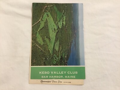 KEBO VALLEY CLUB GOLF SCORE CARD,  BAR HARBOR, ME MAINE 1960 s