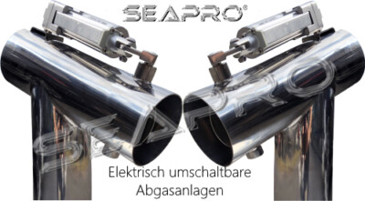 Seapro Silence Pro Diverter Kit elektrisch umschaltbare Abgasanlage