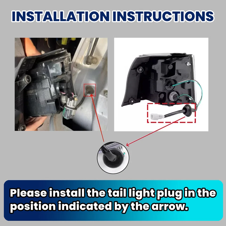 Luz trasera del lado del conductor para Mitsubishi Outlander EX 2007-13 lámpara de freno trasera Foto 2 de 4