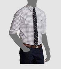 98 Polo Ralph Lauren Men's Classic-Fit Pink Plaid Long-Sleeve Oxford Shirt S