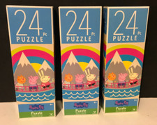 Lot of 3 Peppa Pig 24 Piece Puzzle   New in Box