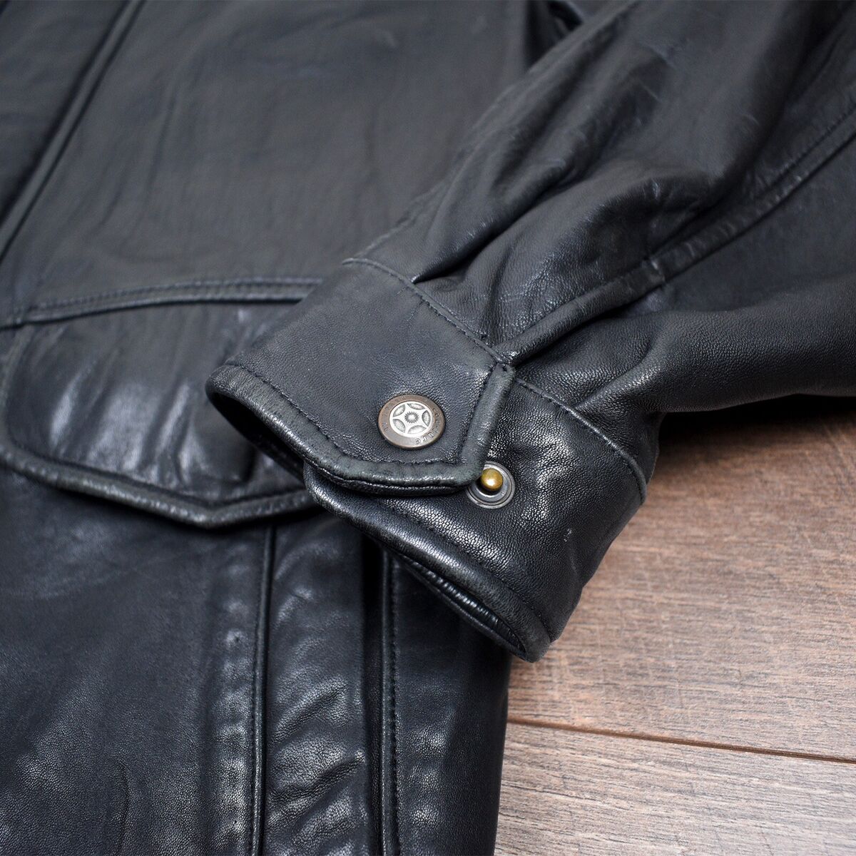 COUTURE by J Park Men's Leather Jacket - M Black Coat Front COUTURE by J Park Men's Leather Jacket - M Black Coat Front