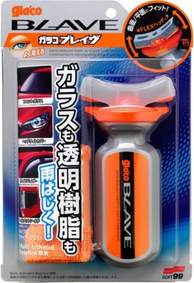 Glaco BLAVE for water repellency of automobile windshields windows mirrors