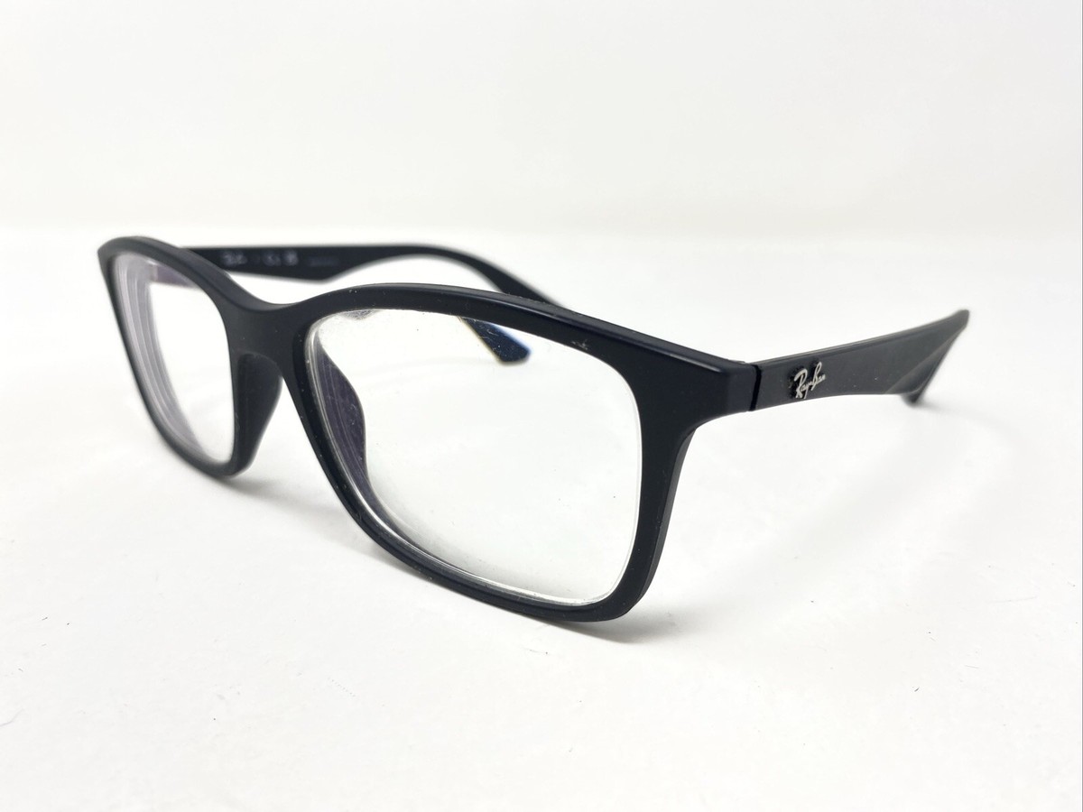 Ray-Ban RB 7047 5196 56-17-145 Black Plastic Full Rim Eyeglasses