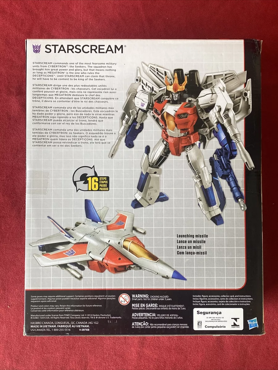 Transformers Starscream Combiner Wars Leader Class Action Figure New In Box