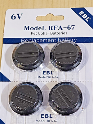 #ad #ad 4 x RFA 67 BATTERIES FOR PETSAFE WIRELESS OR IN GROUND DOG FENCE COLLAR RECEIVER $6.50