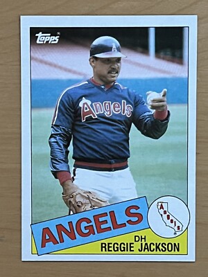 1985 Topps Baseball Reggie Jackson Angels #200 NR-MT or Better