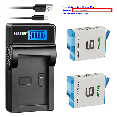 Kastar Battery LCD USB Charger for GoPro HERO9 GoPro HERO9 Black Edition Action