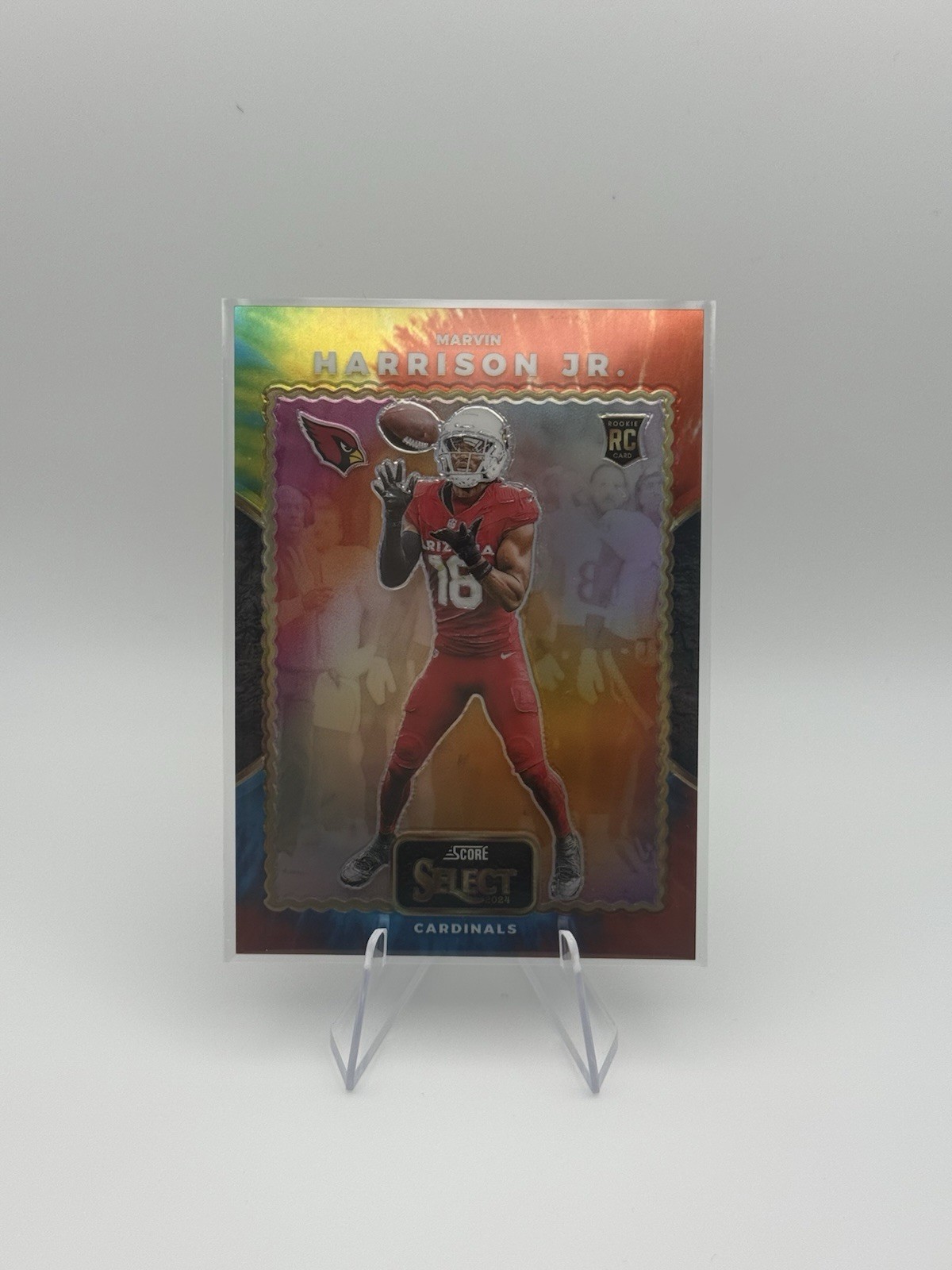 2024 Select Marvin Harrison Jr. Score Throwback RC Tie-Dye Prizm /25