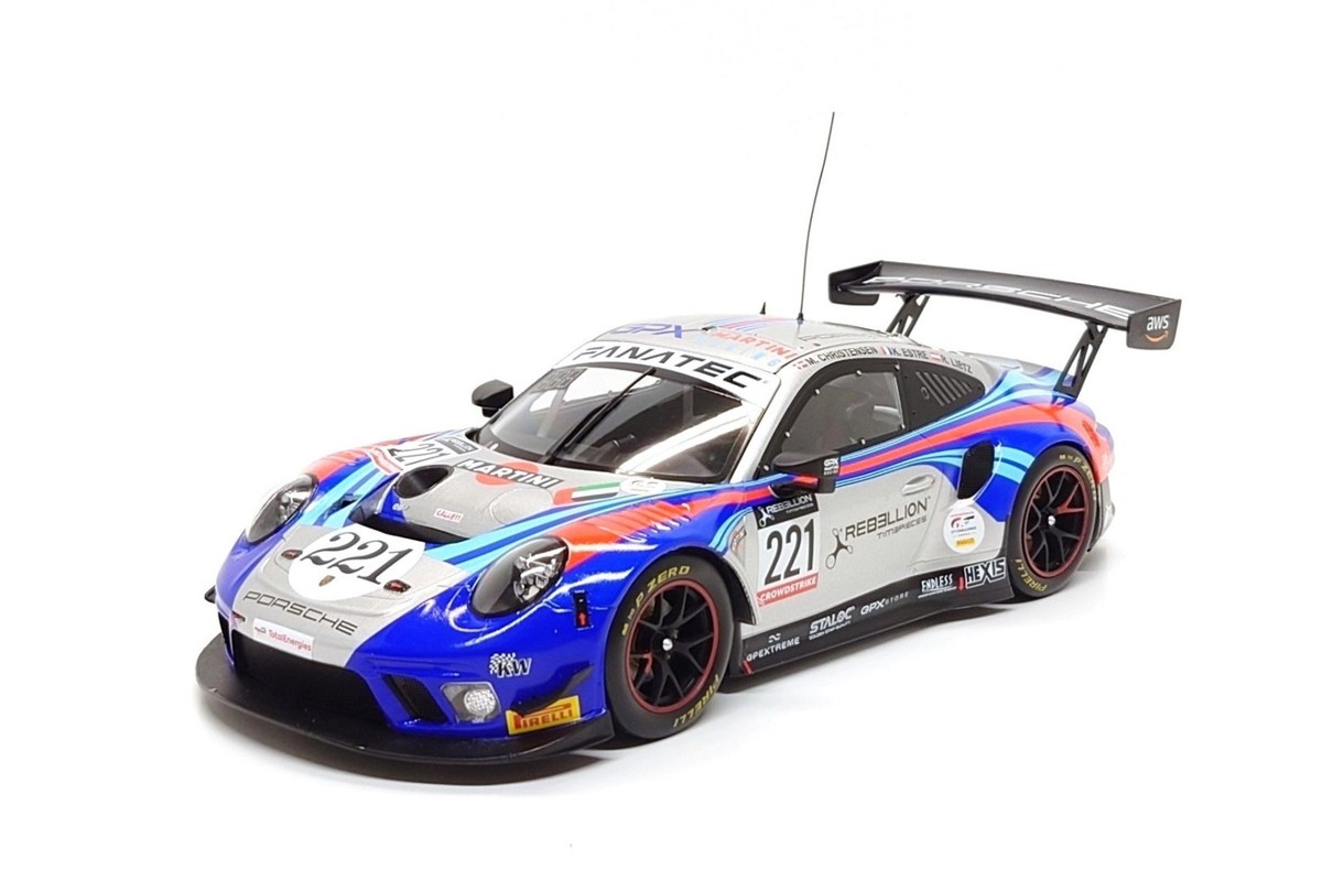 ixo 1:18 Porsche 911 GT3 R #221 GPX Martini Racing - 24h Spa 2022