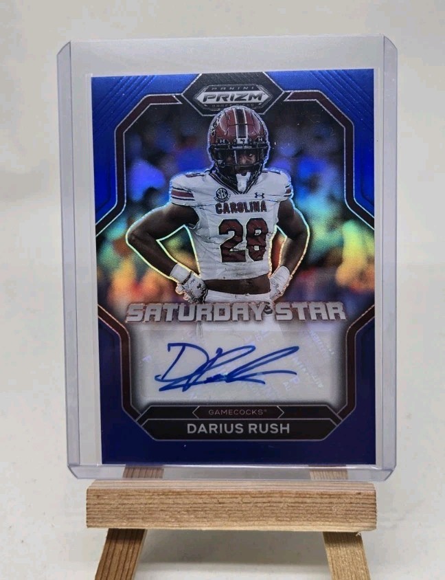 Darius Rush Panini Prizm Draft Picks Saturday Star Signatures #SSSDRU Base