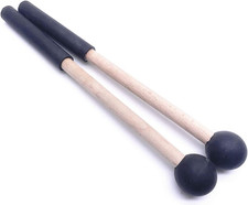 8 Inch Rubber Head Percussion Mallets Sticks for Tongue Drum, Xylophone,Glock...