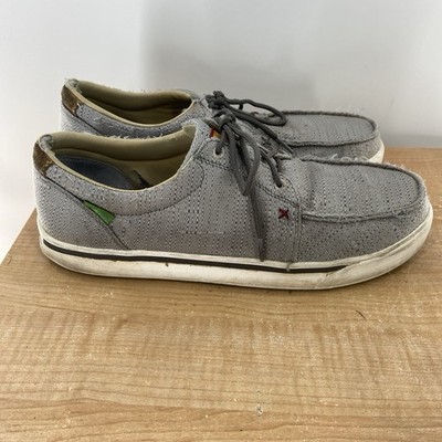 Twisted X Kicks Work Shoes Gray Nano Composite Toe - MCAN003 Men's Size 13 M