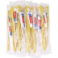 200 Disposable Travel Toothbrushes with Mini Toothpaste - Ideal for Charity Kits