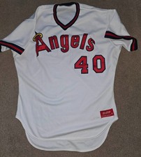 Roberto Hernandez Salem Angels 1986 Game Worn Used Home Jersey