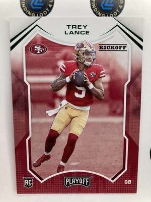 2021 Panini Playoff rookie kickoff Green Trey Lance  #203 San Francisco 49ers