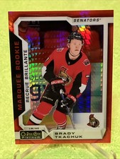 /199 Brady Tkachuk RC 2018-19 OPC Platinum #170 RED PRISM MARQUEE ROOKIE Ottawa