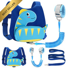 Accmor Baby Toddler Harness Leash Dinosaur Kids Anti Lost Wrist Link Strap Blue