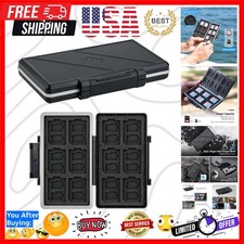 36 Slots Memory Card Case Water-Resistant Anti-Shock Memory Card Wallet for 2...