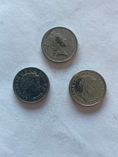 Lot 3 Coins UK GB GREAT BRITAIN 5 pence 1997 2009 2013  HG98
