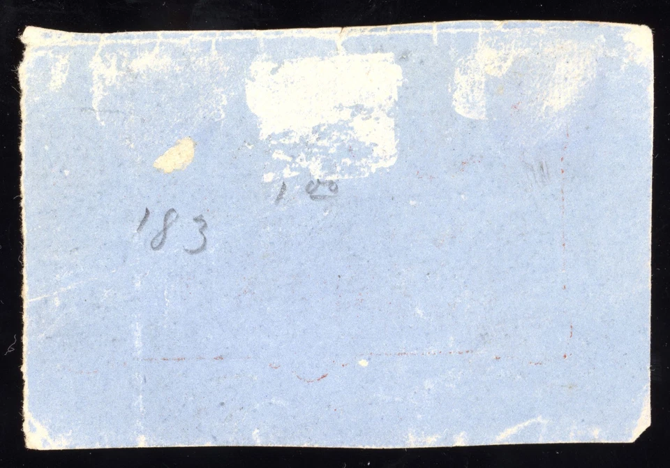 Lote E129 bhmstamps Hawaii Scott U7 corte traseiro azul quadrado usado 4c 1884 - Imagem 2 de 2