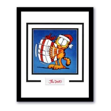 Jim Davis "Garfield" AUTOGRAPH Signed Custom Framed 11x14 Matted Display ACOA