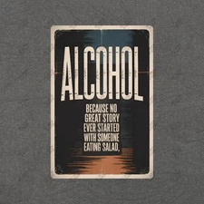 Vintage Style Alcohol Metal Sign Funny Bar Decor Man Cave Gift #587530