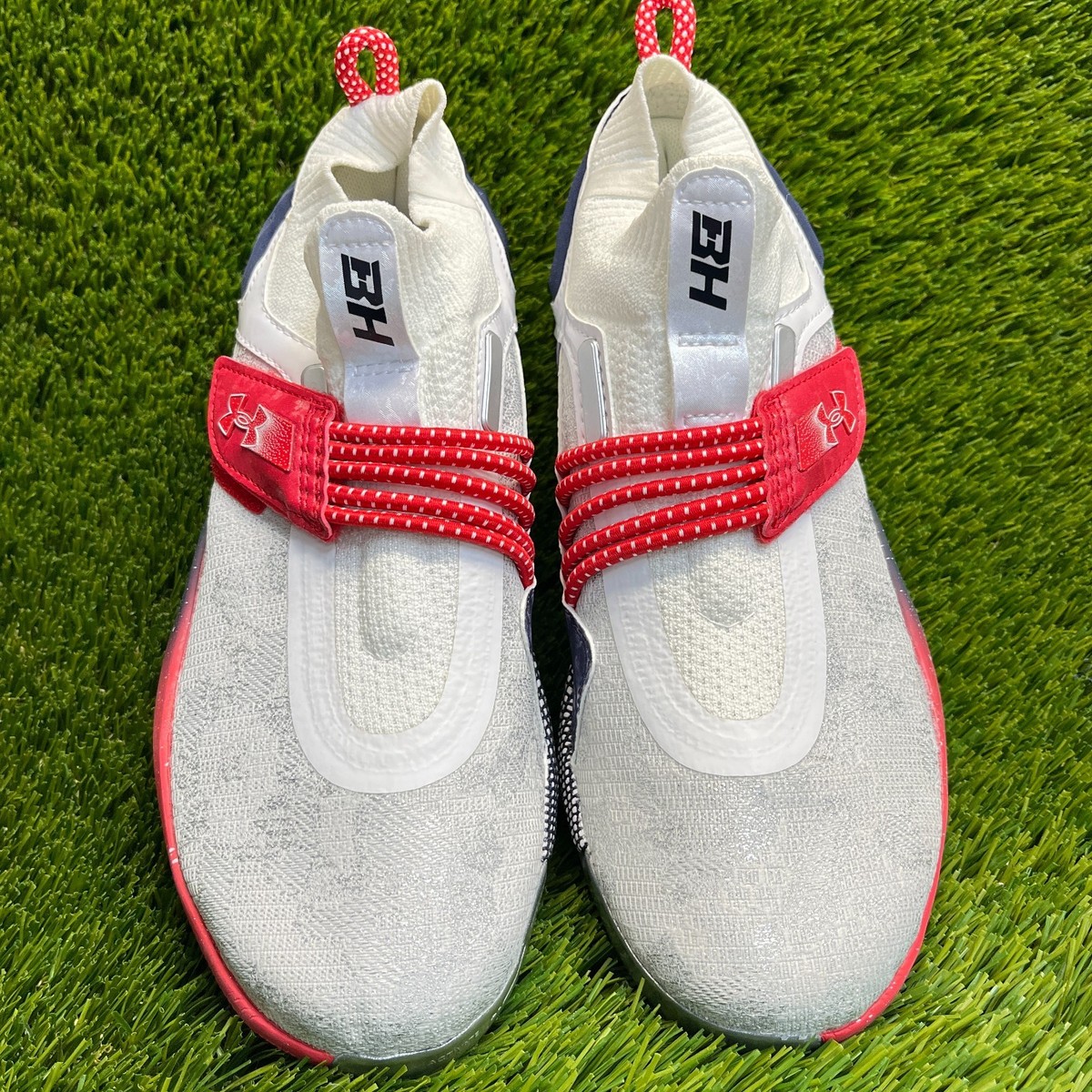 Under Armour Bryce Harper 8 Low ST USA Mens Size 7 White Red