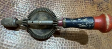Antique Vintage Hand Crank Drill Screwdriver Handheld Manually Operated USA