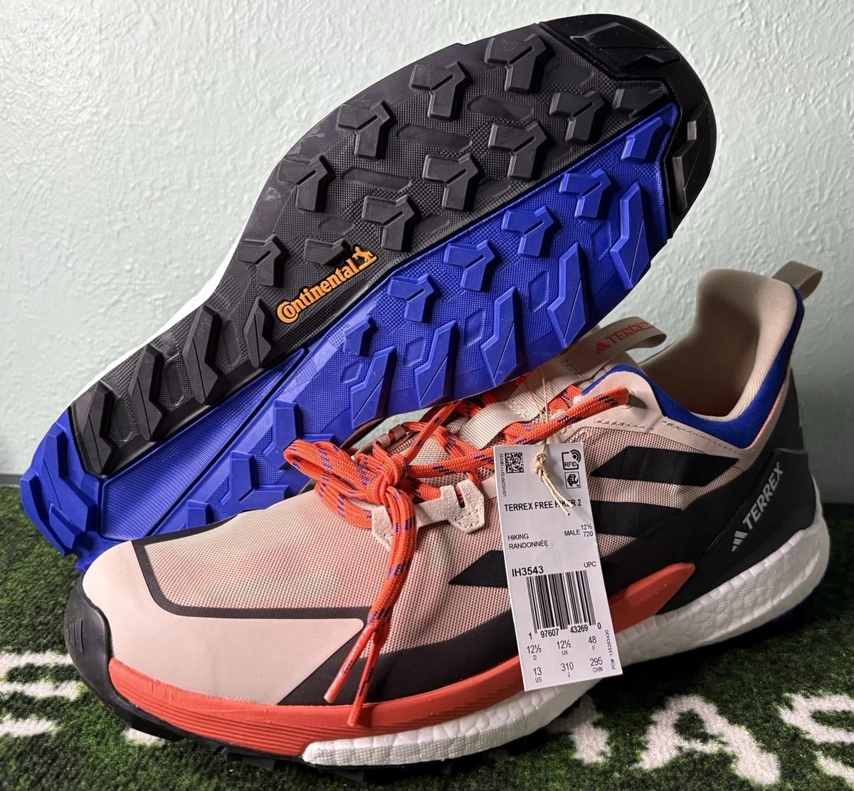 Adidas Terrex Free Hiker 2.0 Low Hiking Shoes Wonder Beige IH3543 Men\'s Size 12, Adidas Terrex Free Hiker 2 Low Wonder Beige / Core Black  main image 4