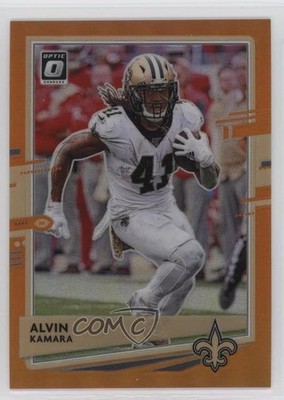 2020 Panini Donruss Optic Orange Prizm 190/199 Alvin Kamara #70 0ud4