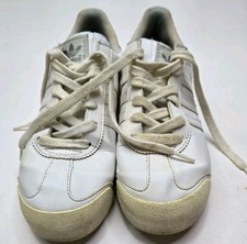 Adidas Samoa G99720 Retro Walking Running Sneakers White/White Leather Size 6.5