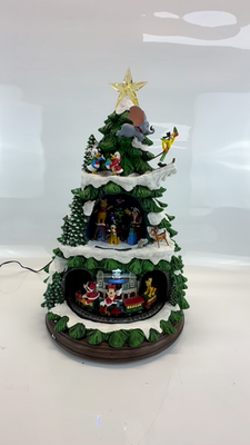 Disney アニメーションツリー 音楽付き クリスマス Amazon.co.jp: ディズニーアニメーションクリスマスツリー 17インチ