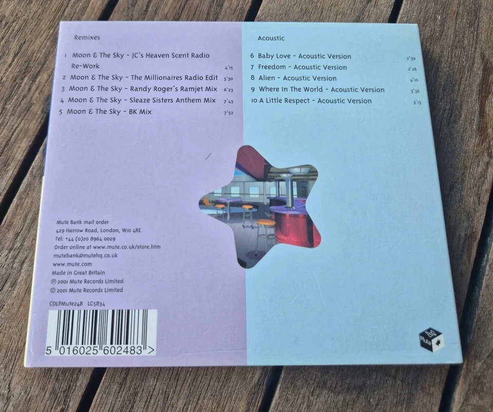 Erasure - Moon and the Sky Plus EP -MCD, CDLPMute248, Maxi CD - Bild 2 von 4