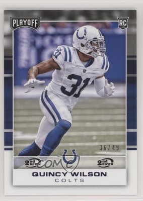 2017 Panini Playoff Rookies 2nd Down 36/49 Quincy Wilson #268 Rookie RC fl4