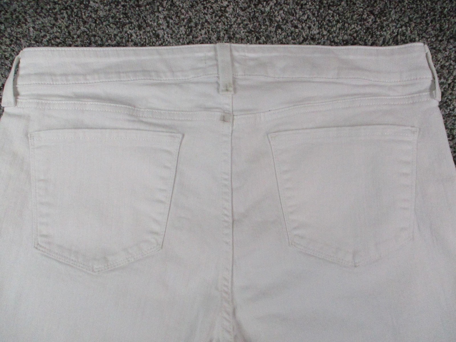 Womens 14 White Lift Tuck Straight Leg Denim 36x32