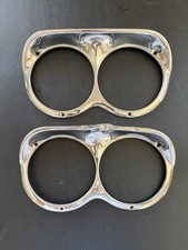 1960-1961 Chevy Truck Headlight Bezels Chrome Pair 60-61 Apache Pickup Grill 1960-1961 Chevy Truck Headlight Bezels Chrome Pair 60-61 Apache Pickup Grill