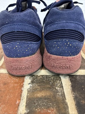 Saucony Grid 8500 Navy Salmon Men Size 10.5 Sneakers Suede  display picture 2