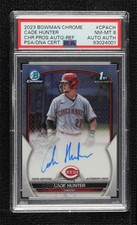 2023 Bowman Chrome Prospect Refractor /499 Cade Hunter #CPA-CH PSA 8 Auto 16hz