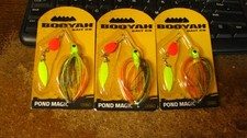 Booyah spinnerbait, "pond magic", 3 ct, nip, 3/16 oz, free shipping